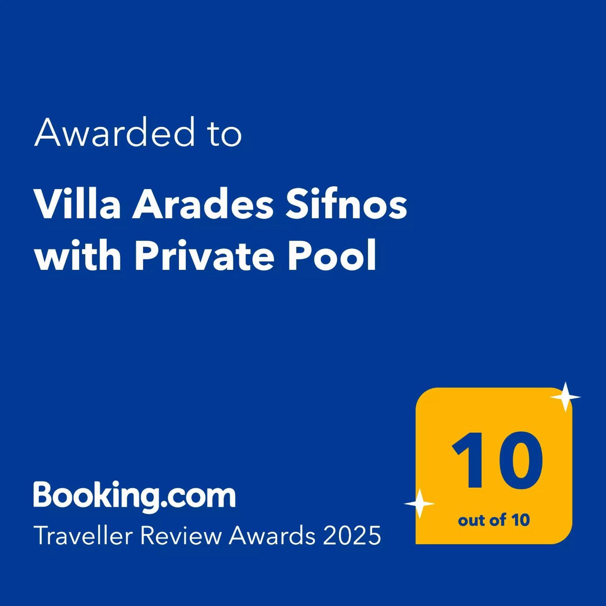 Villa Arades Sifnos With Private Pool Apolonía Kültér fotó